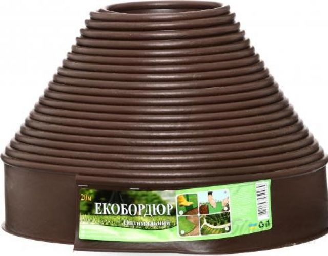 Екобордюр (коричневый)