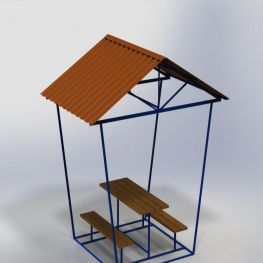 Беседка дворовая 6-ти местная MS-BSE-05