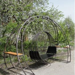 Подвесное кресло-качели с опорой MS-SW-102