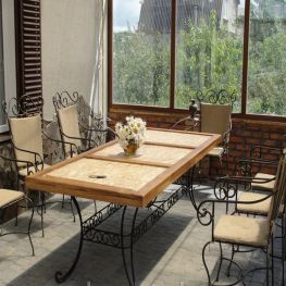 Набор кованой мебели для террасы MS-NS-003