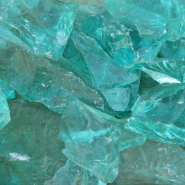 Стеклянные камни AZZURO голубые