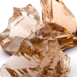 Стеклянные камни AMBRA коричневые