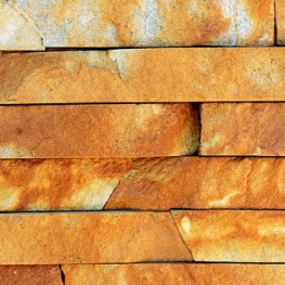 Лапша из песчаника коричнево-желтая (толщина 1-2см)