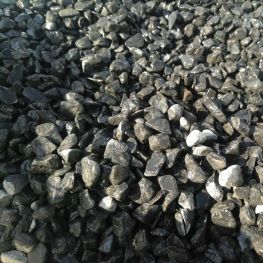 Галька базальтовая черная