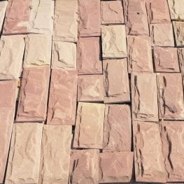 Плитка рустованная красная